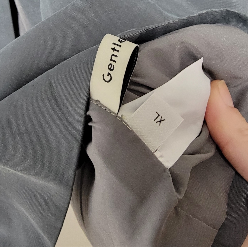 Lattelier Layered Charcoal Blazer Linen Blend XL - Picture 7 of 10